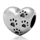 925 Sterling Silver My Sweet Pet Heart Charm Beads Wholesale