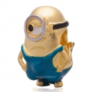 Popular TV Character Pegman Stuart Gold Plated Sterling Silver Bead