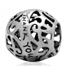 Eurupean 925 Sterling Silver Thank You Bead