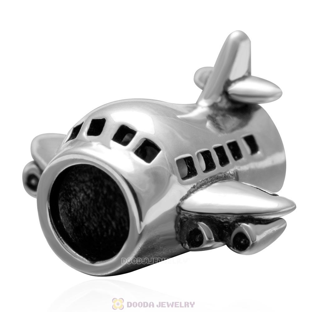 Passenger Flights Charm Bead 925 Sterling Silver
