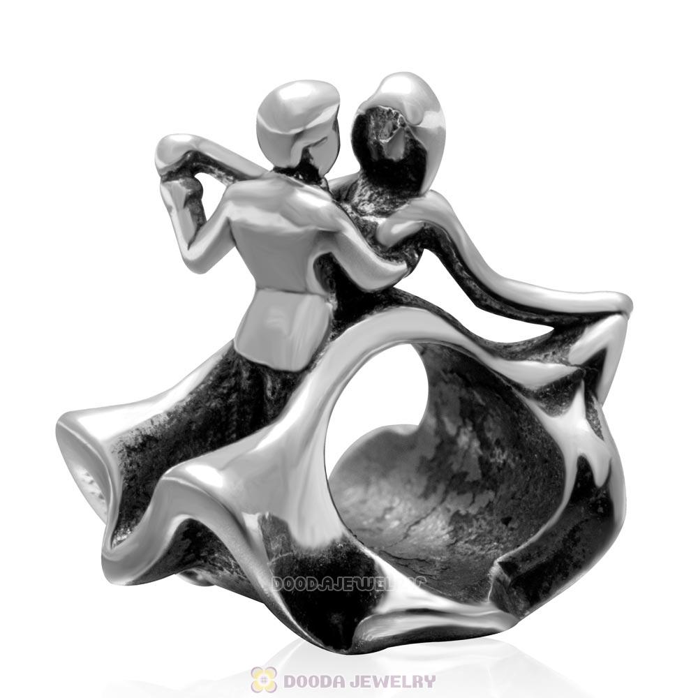 Evening Party Dancing Charm 925 Sterling Silver Bead