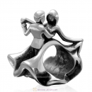 Evening Party Dancing Charm 925 Sterling Silver Bead