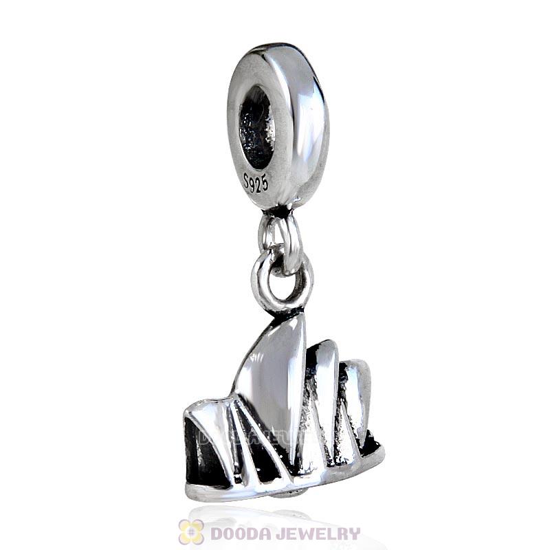Sydney Opera House 925 Sterling Silver Dangle Charm Pendant