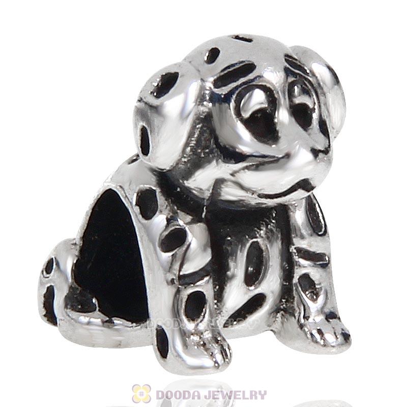 Antique Sterling Silver Scottie Dog Charm Bead