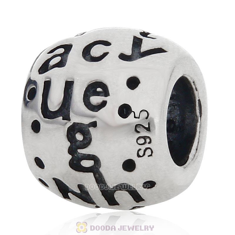 925 Sterling Silver Naughty Nice Charm Bead European Style 