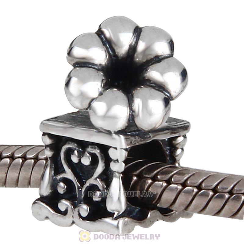 Classic Design Antique Sterling Silver Reflections Phonograph Bead