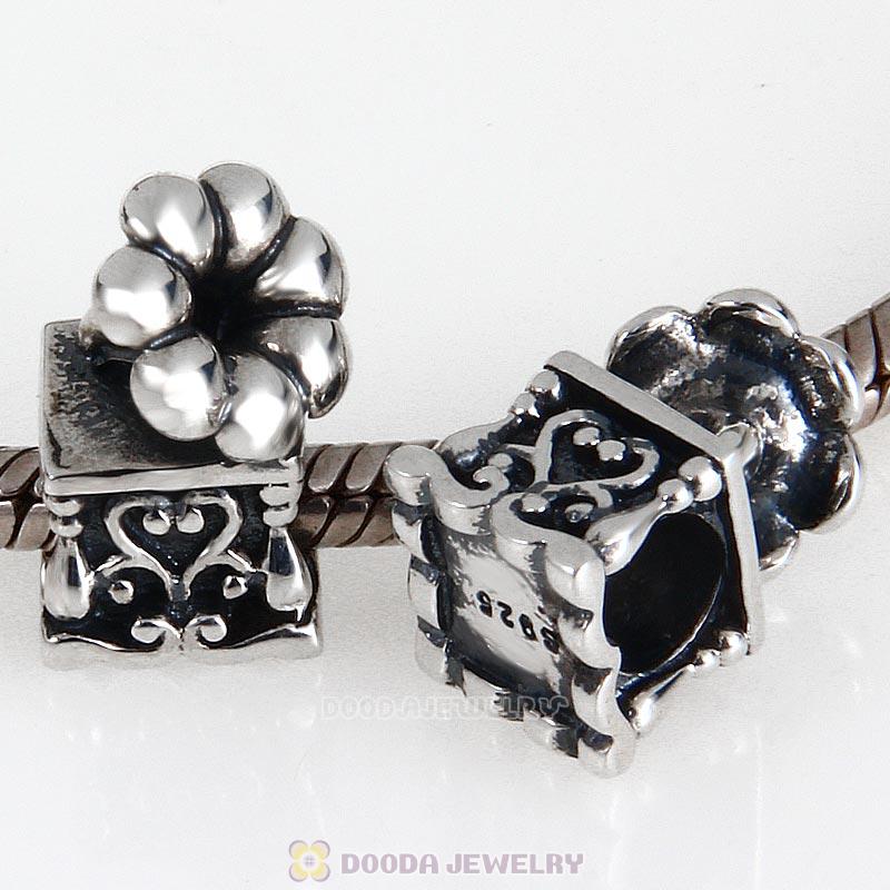 Classic Design Antique Sterling Silver Reflections Phonograph Bead