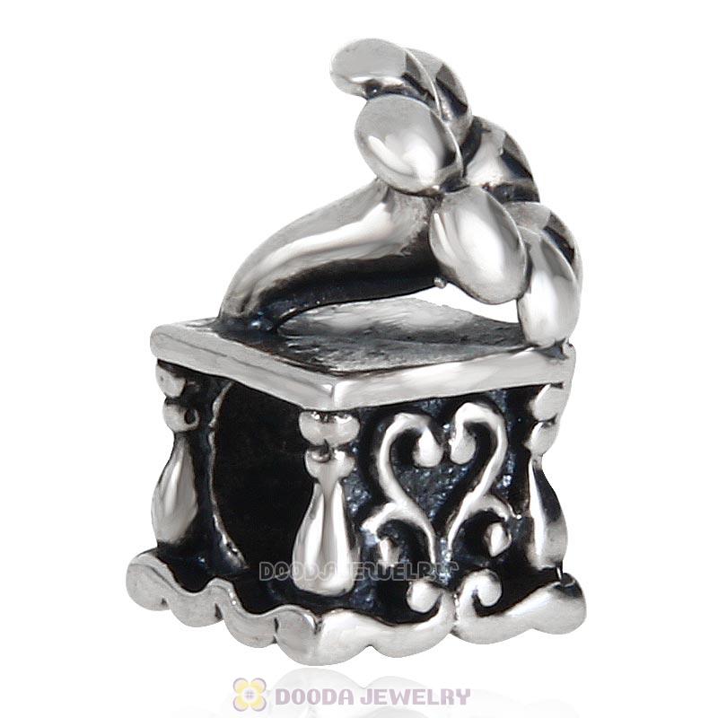 Classic Design Antique Sterling Silver Reflections Phonograph Bead