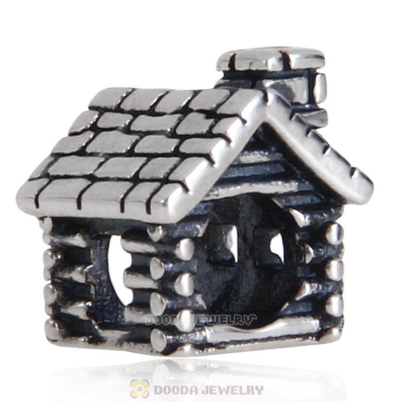 House Charm Bead Antique Sterling Silver Jewelry