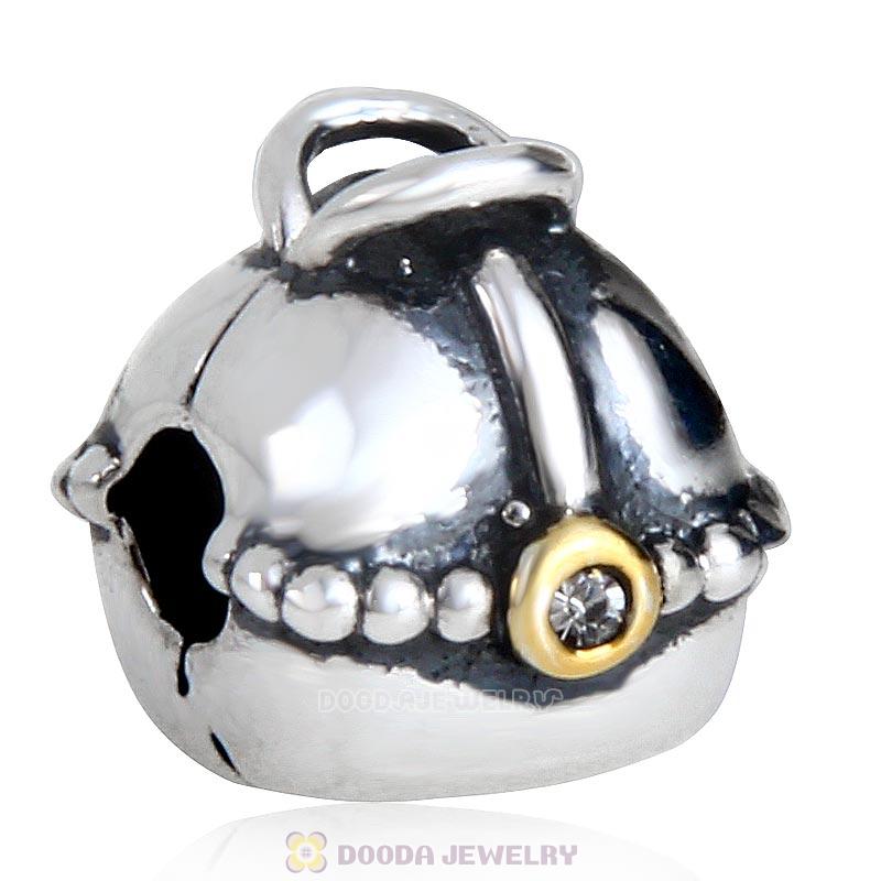 Sparkling Tote Clip with Gold Plated Charm