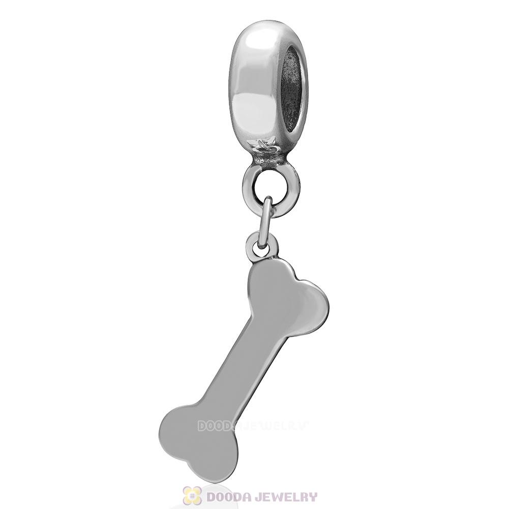 925 Sterling Silver Dog Bone Charm Pendant