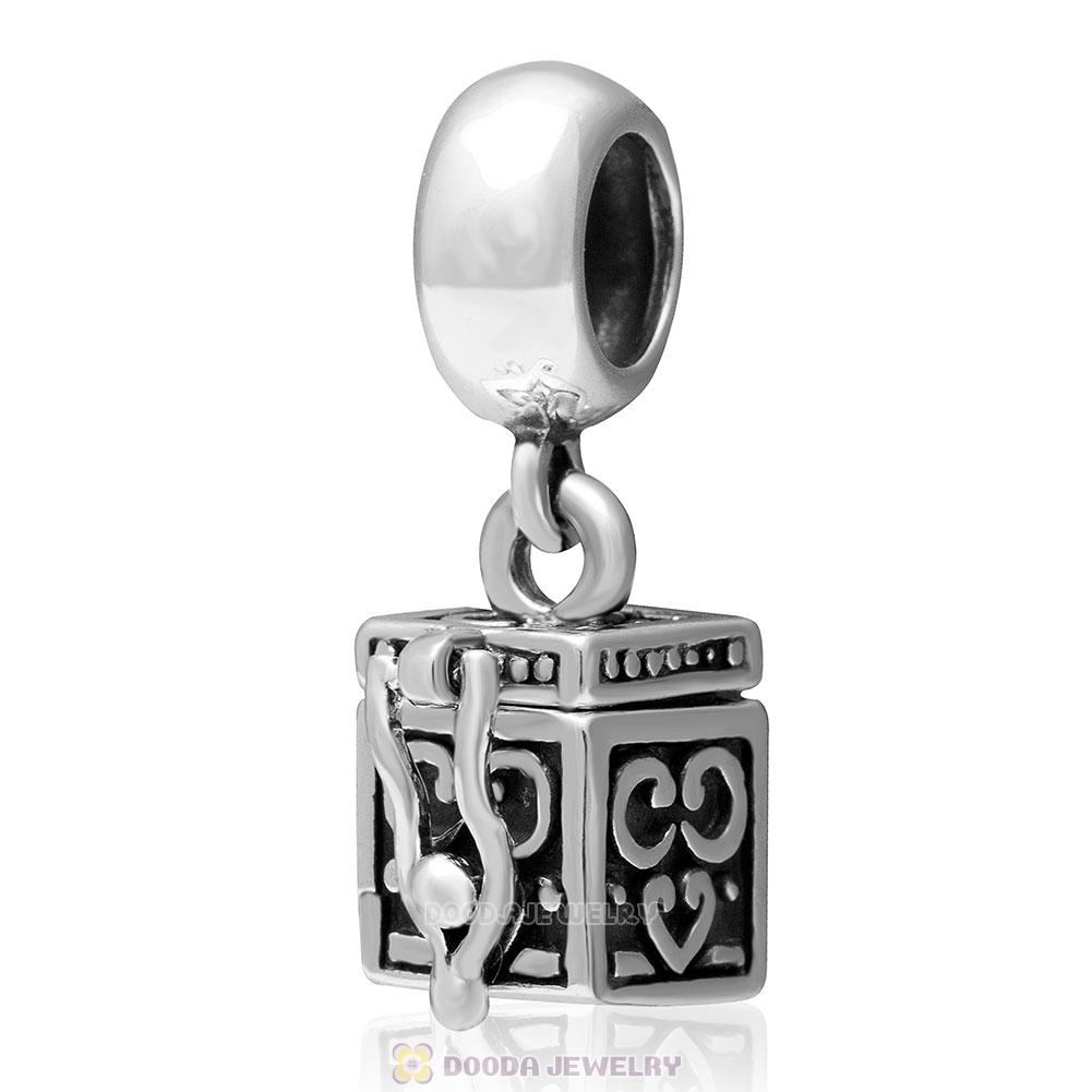 925 Sterling Silver Treasure Box Charm Pendant