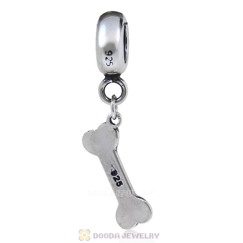 925 Sterling Silver Dog Bone Charm Pendant