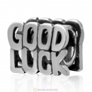 925 Sterling Silver Alphabet Charm Good Luck Bead