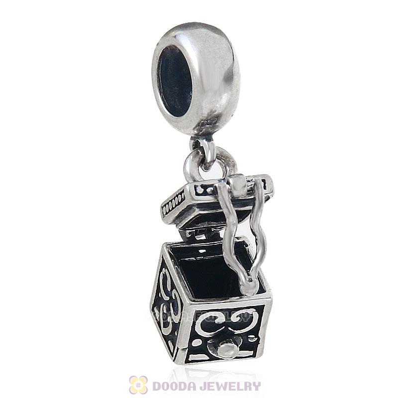 925 Sterling Silver Treasure Chest Charm Pendant