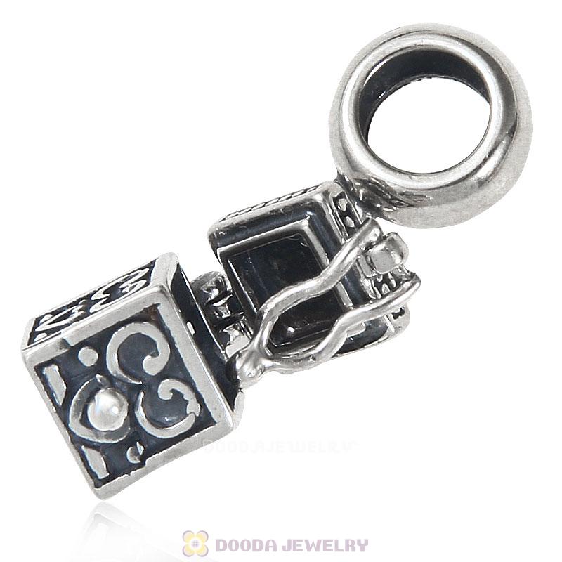 925 Sterling Silver Treasure Chest Charm Pendant