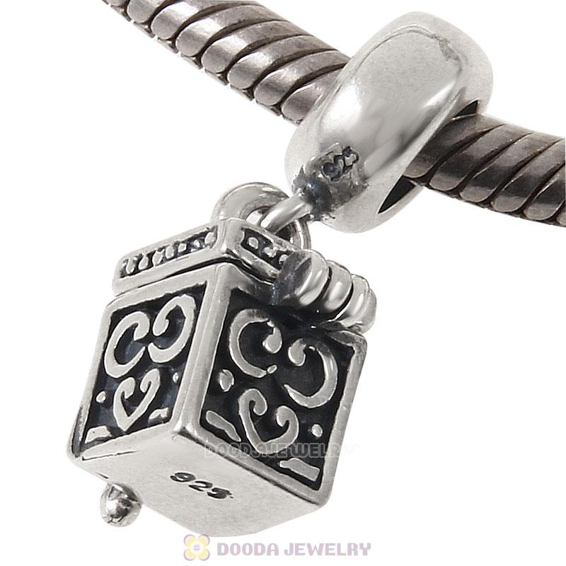 925 Sterling Silver Treasure Chest Charm Pendant