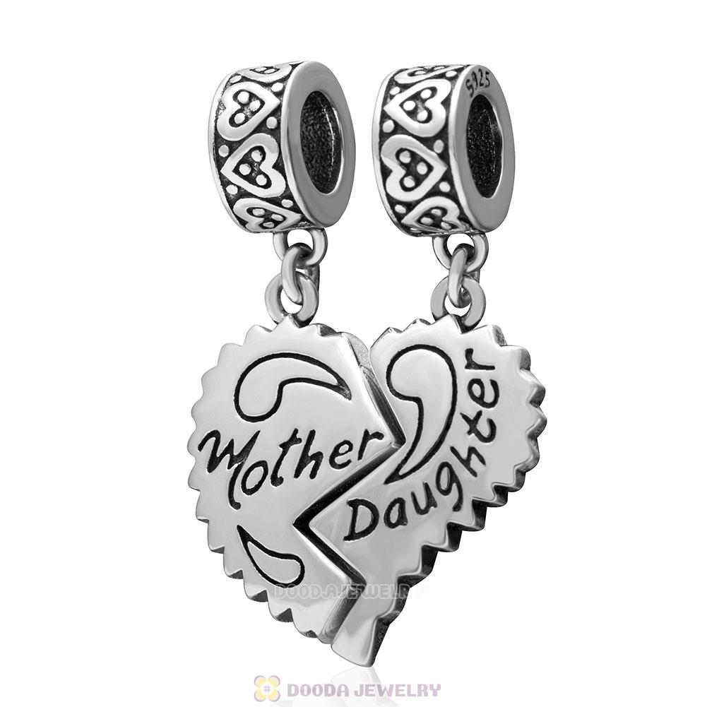 UNIQUEEN I Love You Wife Mom Dangle Charm Bead for Charms Bracelet