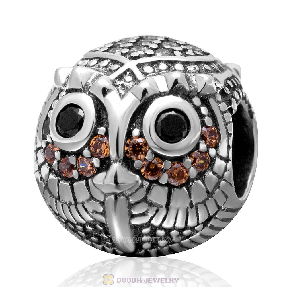 925 Sterling Silver Caps Semiprecious Stone Charm Beads for European Bracelet