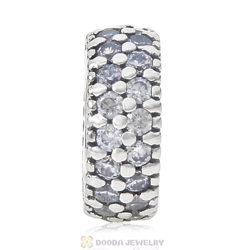 925 Sterling Silver Inspiration Within with Clear CZ Spacer Bead