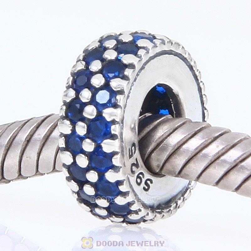 925 Sterling Silver Inspiration Within with Sapphire CZ Spacer Bead