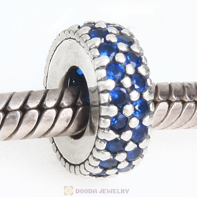 925 Sterling Silver Inspiration Within with Sapphire CZ Spacer Bead