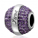 925 Sterling Silver June Birthstone Round Bead