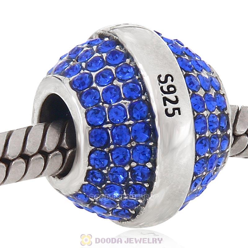 925 Sterling Silver September Birthstone Round Bead