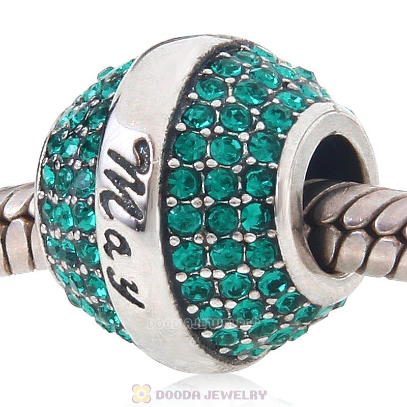 925 Sterling Silver May Birthstone Round Bead