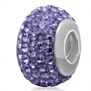 Sterling Silver Austrian crystal Beads with Thread Core 925 stamped