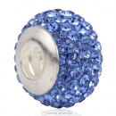 Sterling Silver Austrian crystal Beads with Thread Core 925 stamped