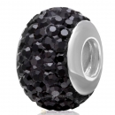 Sterling Silver Austrian crystal Beads with Thread Core 925 stamped