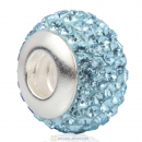 Sterling Silver Austrian crystal Beads with Thread Core 925 stamped