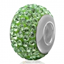 Sterling Silver Austrian crystal Beads with Thread Core 925 stamped