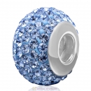 Sterling Silver Austrian crystal Beads with Thread Core 925 stamped