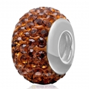 Sterling Silver Austrian crystal Beads with Thread Core 925 stamped