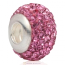 Sterling Silver Austrian crystal Beads with Thread Core 925 stamped