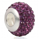 Sterling Silver Austrian crystal Beads with Thread Core 925 stamped