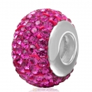 Sterling Silver Austrian crystal Beads with Thread Core 925 stamped