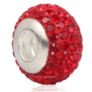 Sterling Silver Austrian crystal Beads with Thread Core 925 stamped