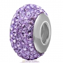 Sterling Silver Austrian crystal Beads with Thread Core 925 stamped