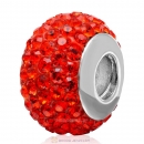 Sterling Silver Austrian crystal Beads with Thread Core 925 stamped