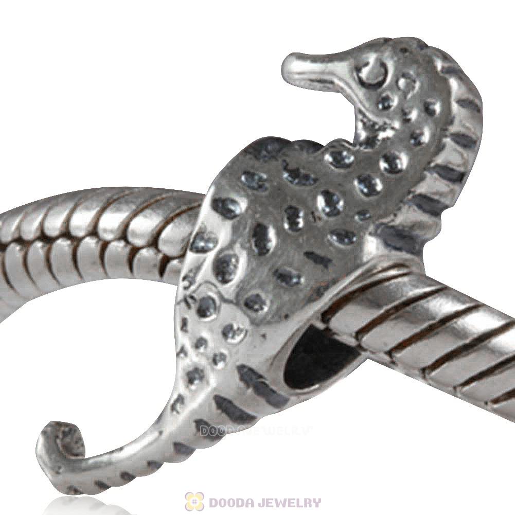 European Style Sea Horse Silver Beads and Charms
