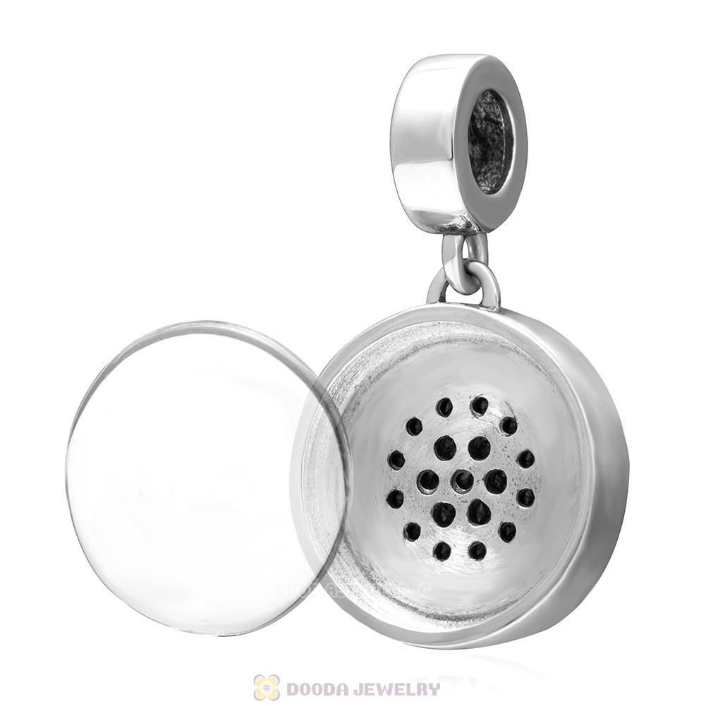 925 Sterling Silver Dangle Love Forever Personalized Photo Charm Pendant