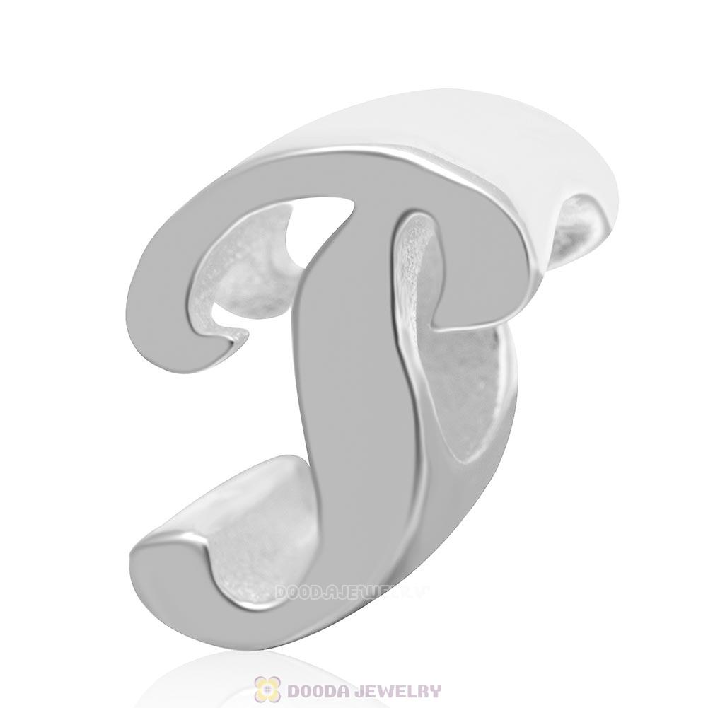 DIY 925 Sterling Silver Alphabet Letter p Charm Beads