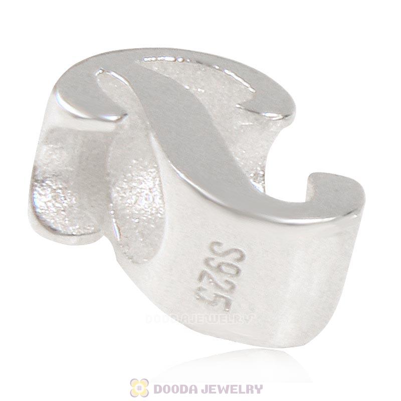 DIY 925 Sterling Silver Alphabet Letter p Charm Beads