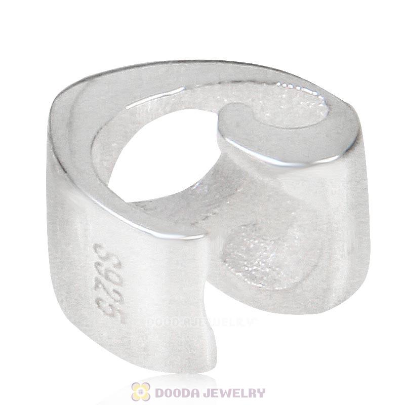 DIY 925 Sterling Silver Alphabet Letter C Charm Beads