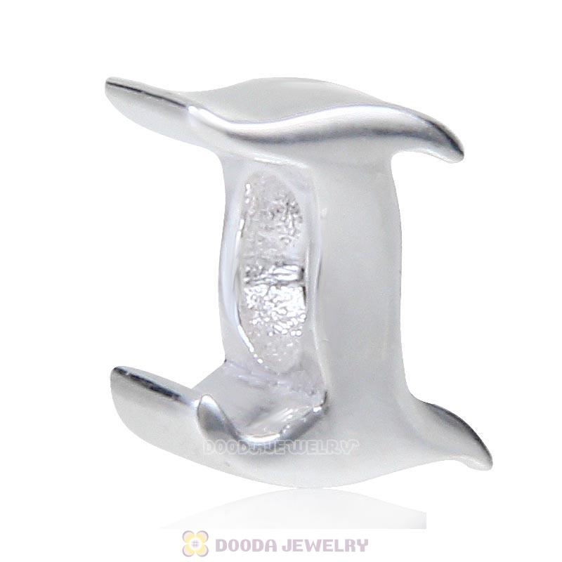 DIY 925 Sterling Silver Alphabet Letter I Charm Beads