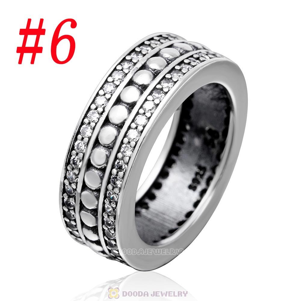 925 Sterling Silver Forever Ring with Clear CZ