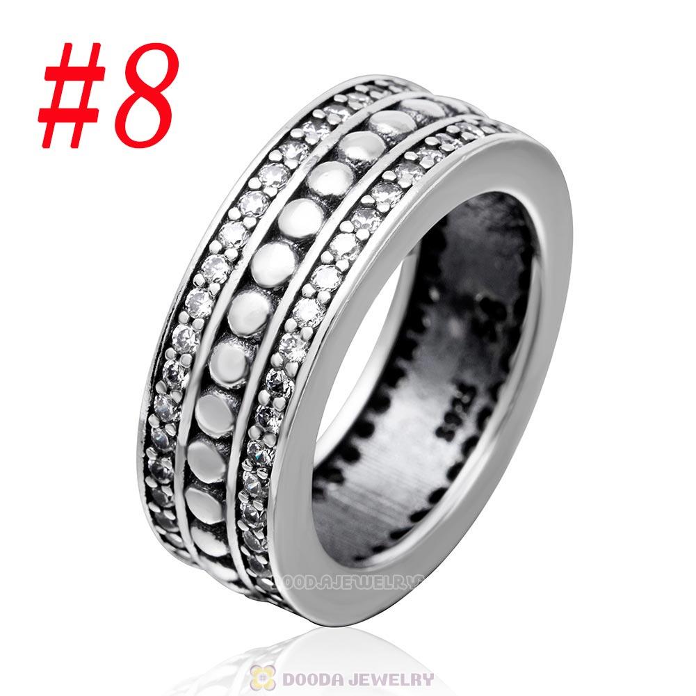 925 Sterling Silver Forever Ring with Clear CZ